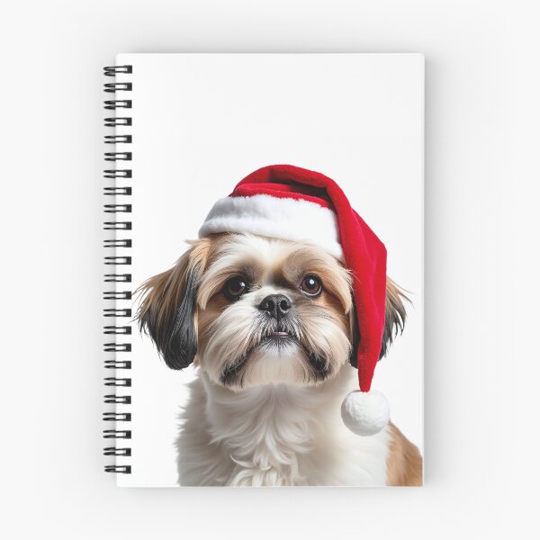 Item preview, Funny Shih Tzu Wearing Christmas Hat designed and sold by LazyOwlStore.