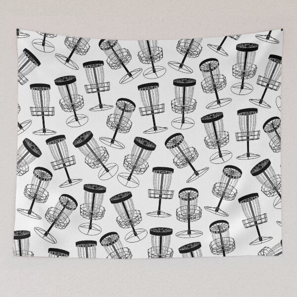 Item preview, Disc Golf Basket Pattern Funny Abstract Disc Golfer designed and sold by GrandeDuc.