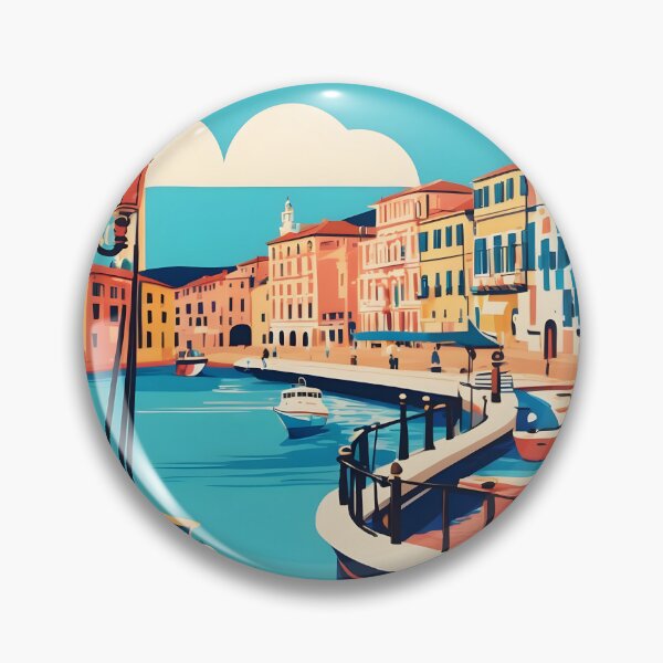 Item preview, Genoa Italy Vintage Travel Tourism  designed and sold by TravelersGems.