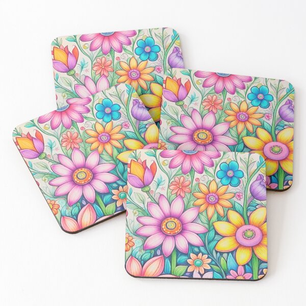 Item preview, Colorful flowers designed and sold by Ghada Nasif.