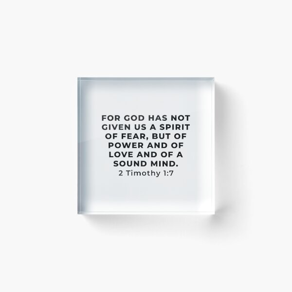 Item preview, 2 Timothy 1:7 Bible Verse designed and sold by SoulQuot.