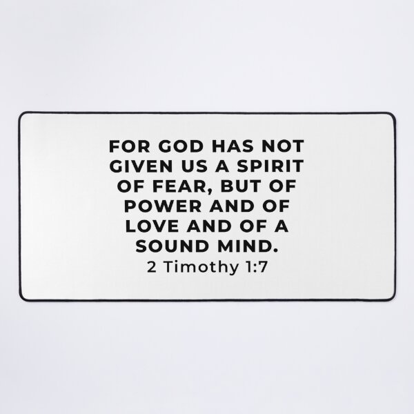 Item preview, 2 Timothy 1:7 Bible Verse designed and sold by SoulQuot.