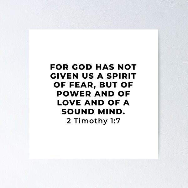 Item preview, 2 Timothy 1:7 Bible Verse designed and sold by SoulQuot.