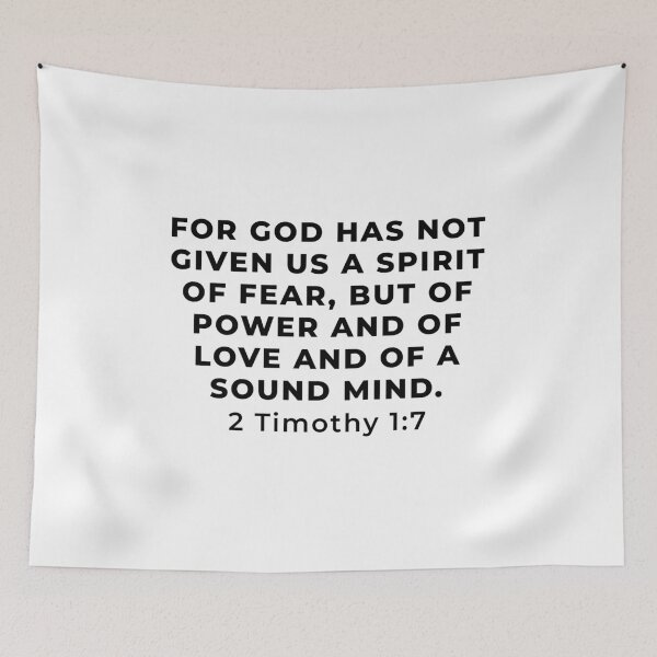 Item preview, 2 Timothy 1:7 Bible Verse designed and sold by SoulQuot.