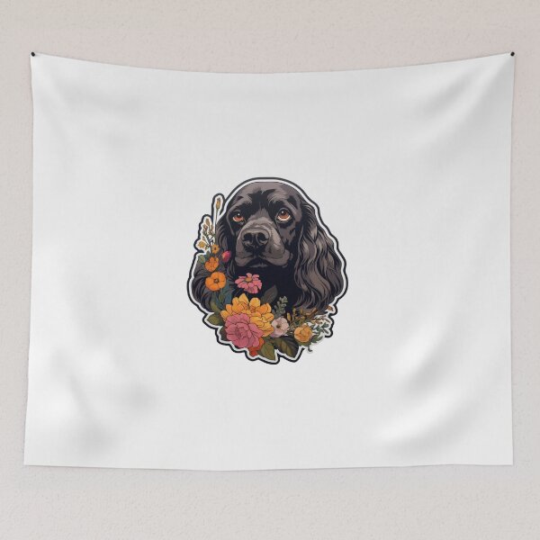Item preview, Cute Flower English Cocker Spaniel Mom Dad Guardian Angel Best Friend Doggie Paw designed and sold by SMARTKIT  DESIGNAGENCY.