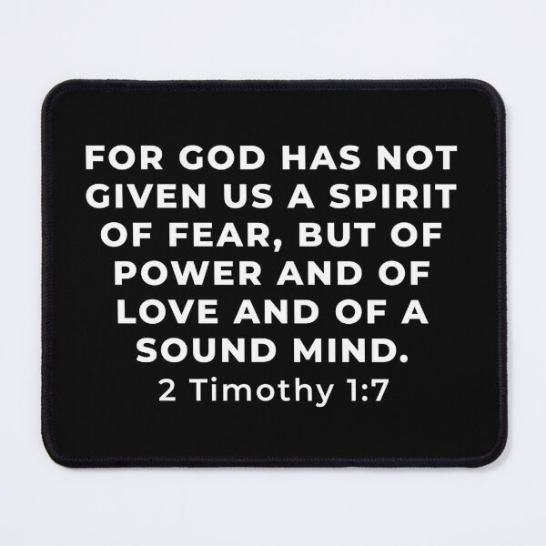 Item preview, 2 Timothy 1:7 Bible Verse designed and sold by SoulQuot.