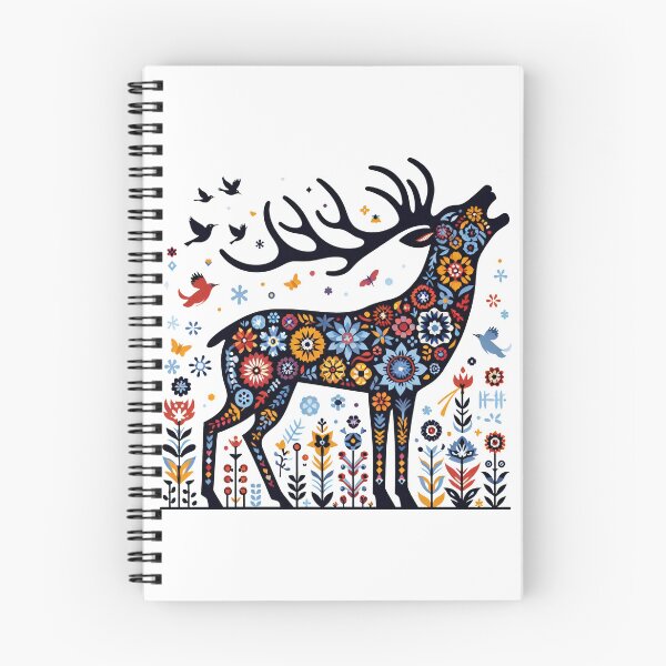 Item preview, Scandinavian Folk Art Bellowing Stag designed and sold by FOLK ART FUSION by heidiannemorris.