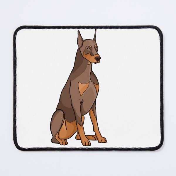 Item preview, Dog of the Doberman breed, Doberman, dog, strict, pet, proudly standing Doberman,  designed and sold by Tetiana Pohurska.