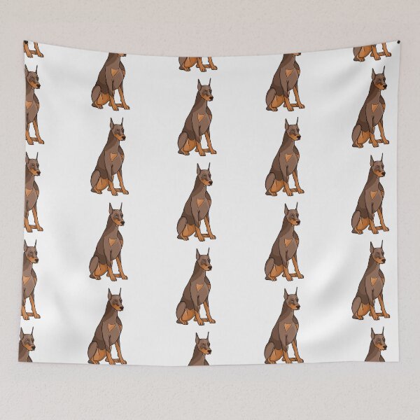 Item preview, Dog of the Doberman breed, Doberman, dog, strict, pet, proudly standing Doberman,  designed and sold by Tetiana Pohurska.