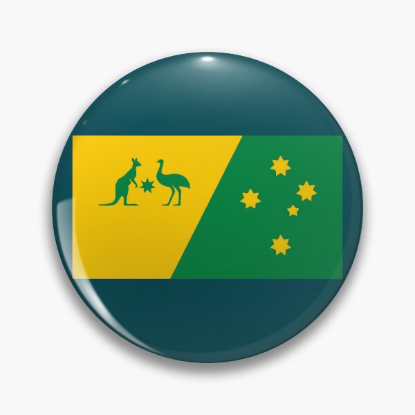 Item preview, Australia Sport Team Crest 2024 edition with Southern Cross  designed and sold by Kangaroo Sun.