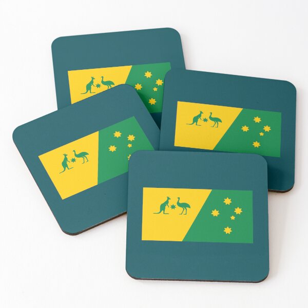 Item preview, Australia Sport Team Crest 2024 edition with Southern Cross  designed and sold by Kangaroo Sun.