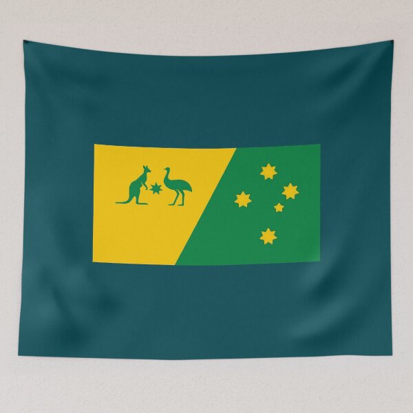 Item preview, Australia Sport Team Crest 2024 edition with Southern Cross  designed and sold by Kangaroo Sun.