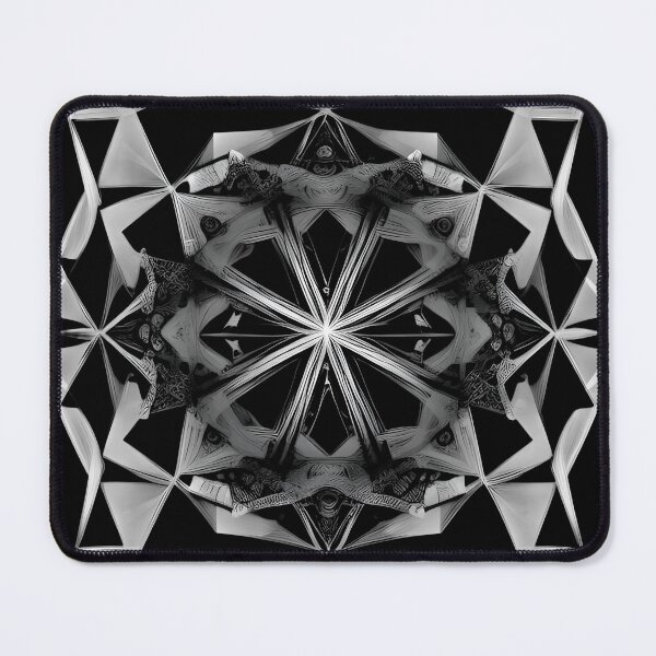 Item preview, Black and white geometric abstract vibes 4 designed and sold by Red Siri0 Art.
