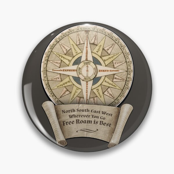 Item preview, North, South, East, West. Wherever You Go, Free Roam is Best. designed and sold by robotrobotROBOT.