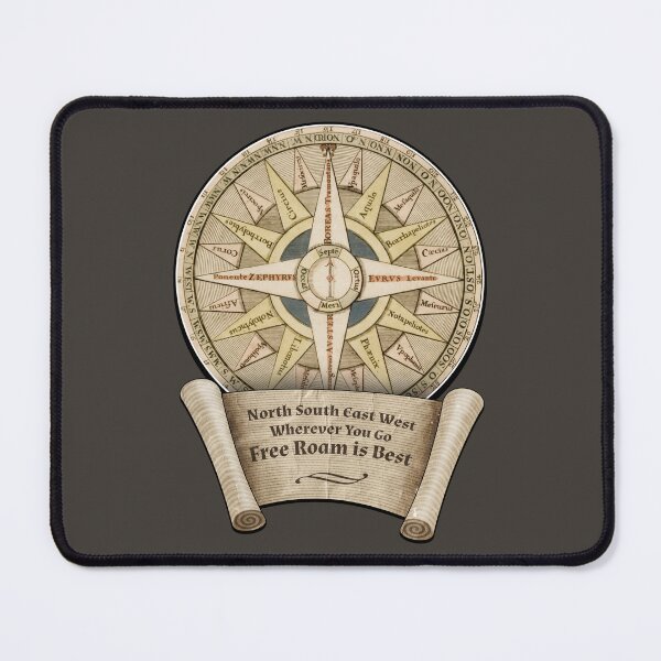 Item preview, North, South, East, West. Wherever You Go, Free Roam is Best. designed and sold by robotrobotROBOT.