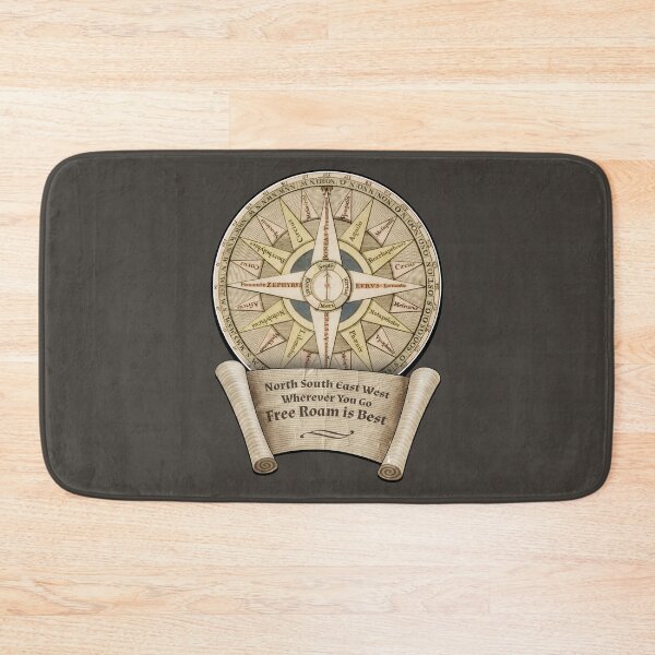Item preview, North, South, East, West. Wherever You Go, Free Roam is Best. designed and sold by robotrobotROBOT.