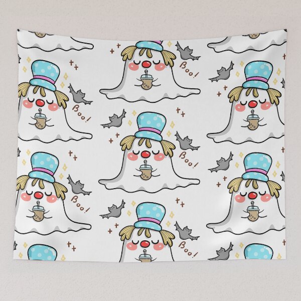 Item preview, Bubble Milk Tea Ghost, Coffee Ghost, Cute Halloween Ghost designed and sold by MaypanaShop.