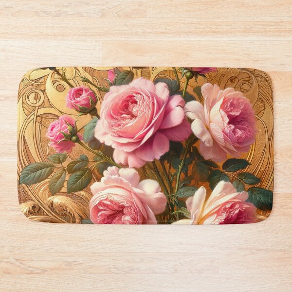 Item preview, Pink Roses Alphonse Mucha designed and sold by maniacfitness.