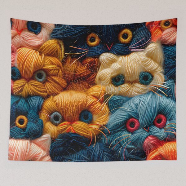 Item preview, Cat made of wool designed and sold by DerSenat.