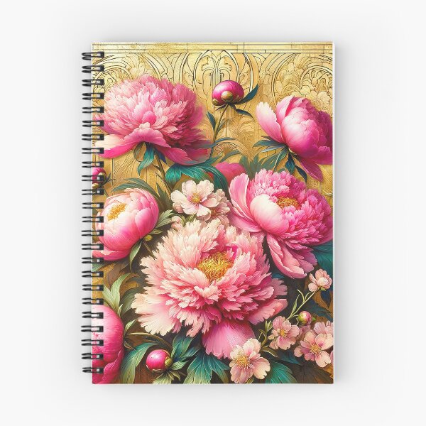 Item preview, Alphonse Mucha Pink Peonies designed and sold by maniacfitness.