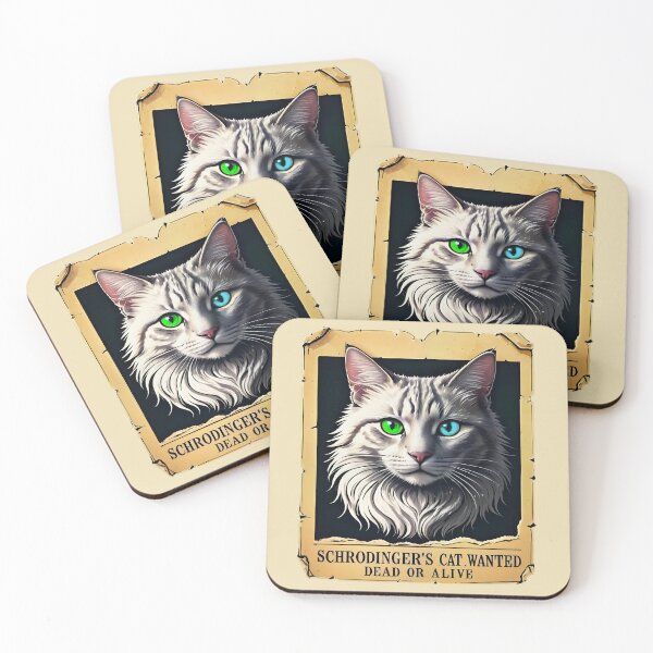 Item preview, Schrodinger's Cat Wanted designed and sold by ElenaHrubes.