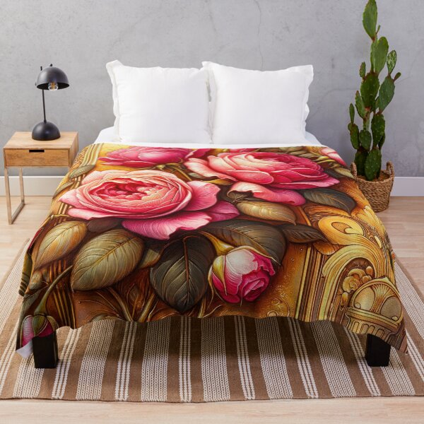 Item preview, Alphonse Mucha Pink Roses designed and sold by maniacfitness.