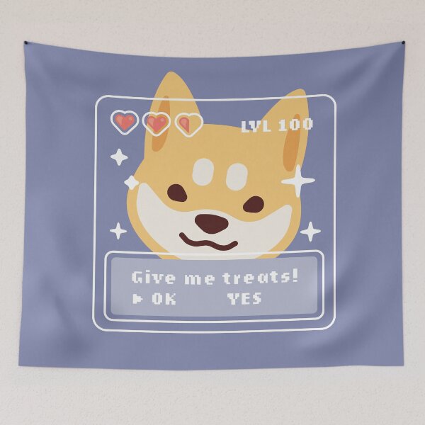 Item preview, Gamer Shiba Inu designed and sold by MINIMOillu.
