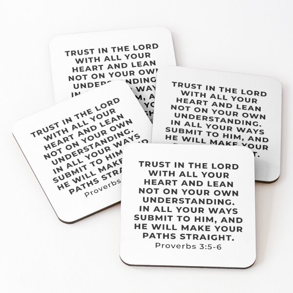 Item preview, Proverbs 3:5-6 Bible Verse designed and sold by SoulQuot.