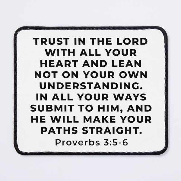 Item preview, Proverbs 3:5-6 Bible Verse designed and sold by SoulQuot.