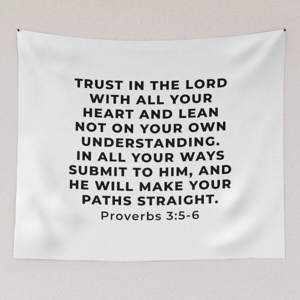 Item preview, Proverbs 3:5-6 Bible Verse designed and sold by SoulQuot.
