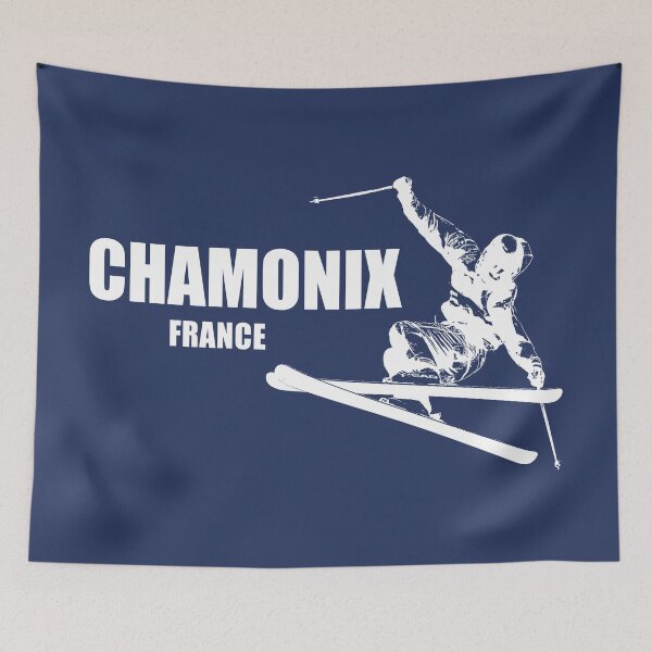 Aperçu de l'œuvre Skieur à Chamonix en France créée et vendue par Esskay Designs.