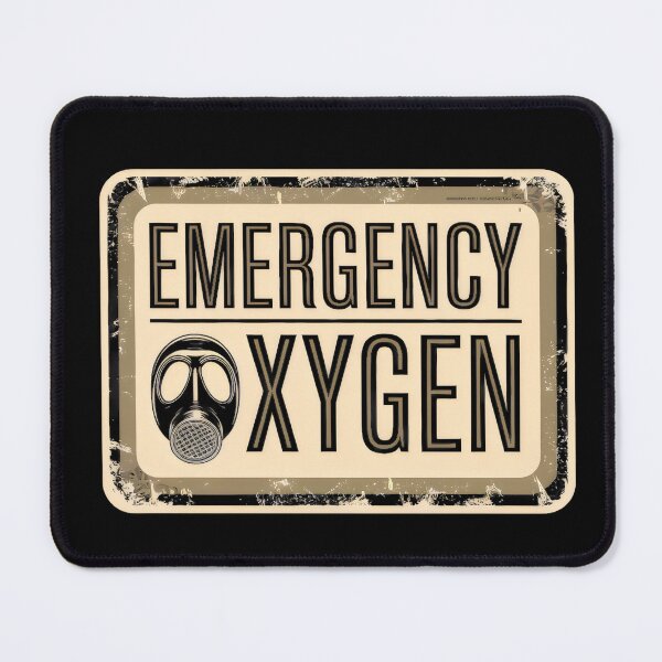 Item preview, Emergency Oxygen Sign designed and sold by zarshirts.