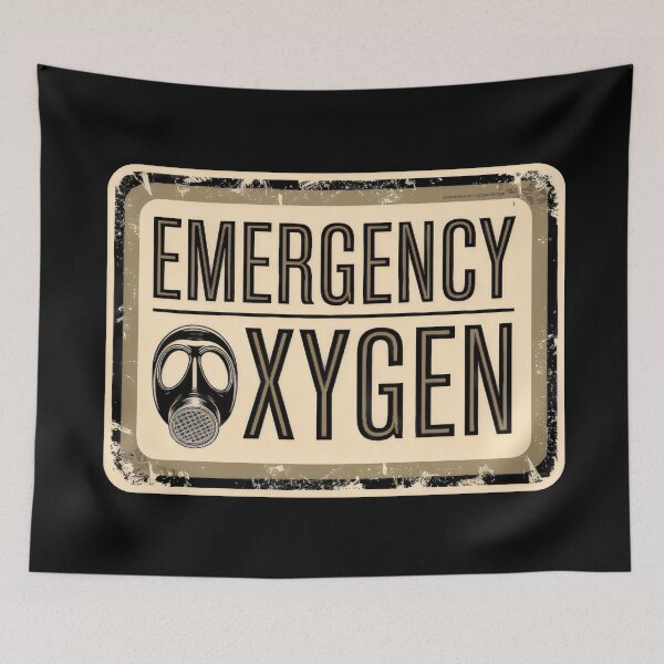 Item preview, Emergency Oxygen Sign designed and sold by zarshirts.