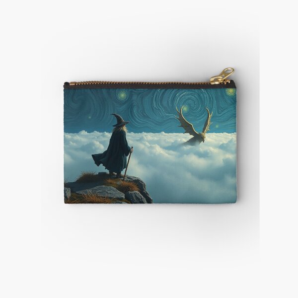 Item preview, Wizard and Lovecraftian beast in van gogh style designed and sold by MartialArtisan.