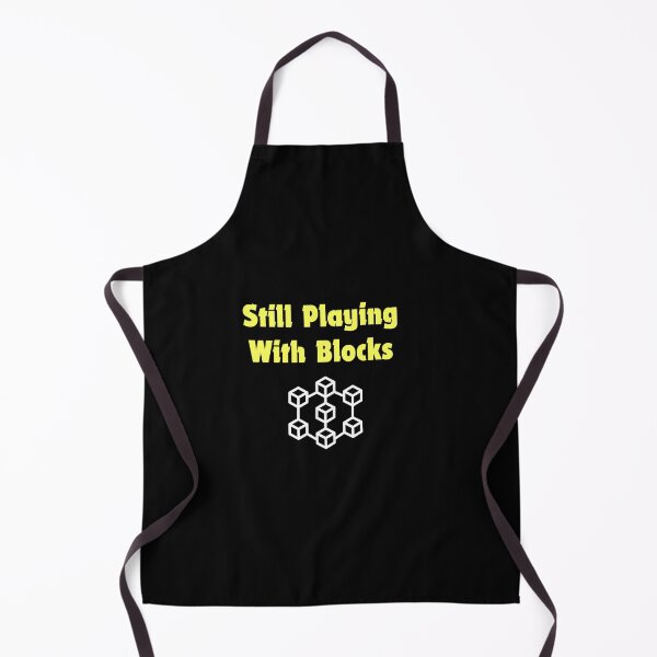 Item preview, Still Playing With Blocks With the Blockchain Symbol designed and sold by MarieSusan.