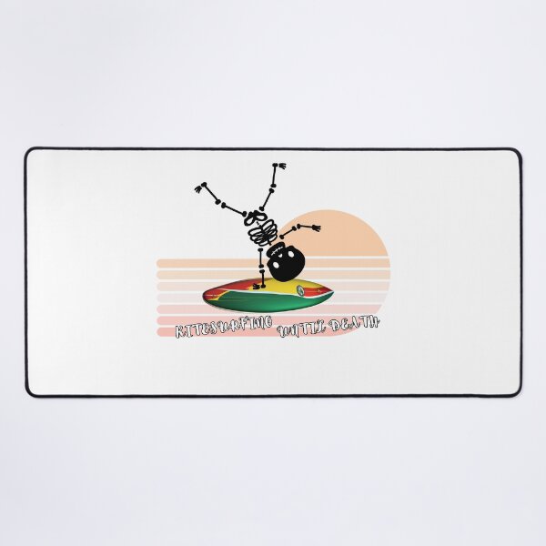 Item preview, Surfer skeleton holding hands on surfboard. SUB Surf. Ideal gift designed and sold by StyleFused.