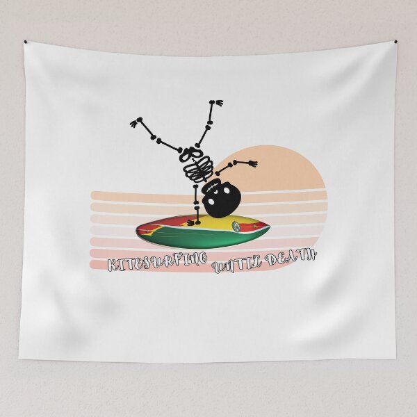 Item preview, Surfer skeleton holding hands on surfboard. SUB Surf. Ideal gift designed and sold by StyleFused.