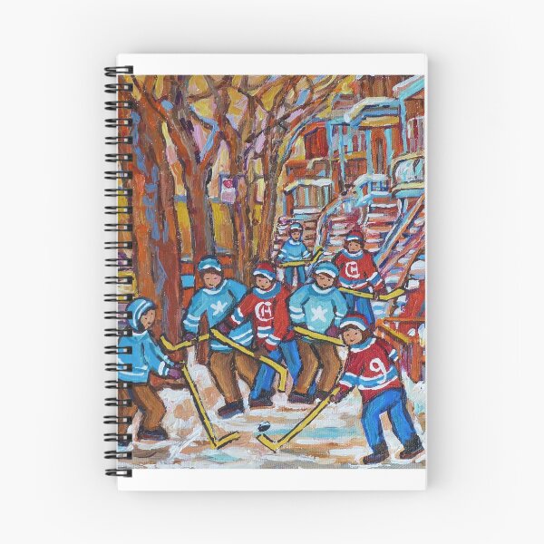Item preview, STAIRCASE PAINTING FOR SALE MONTREAL VERDUN PLATEAU MONT ROYAL WINTER SCENES QUEBEC ART C SPANDAU designed and sold by Carole  Spandau.