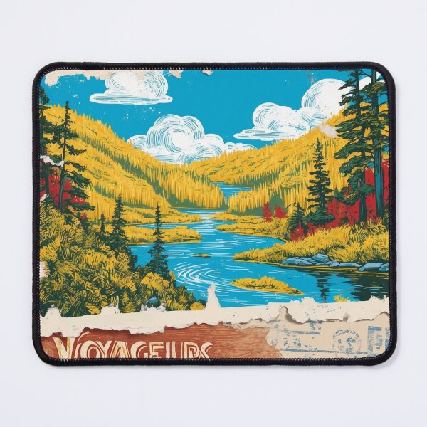 Item preview, Voyageurs National Park Postcard Vintage Retro Travel designed and sold by TravelPostcardGems.