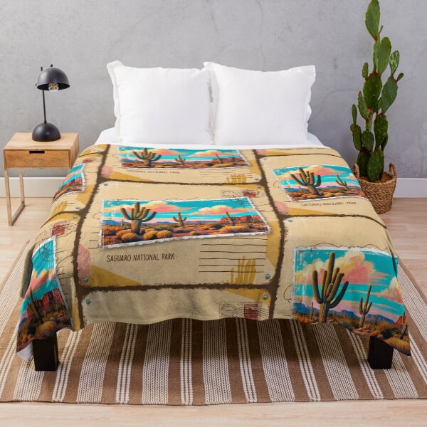 Item preview, Saguaro National Park Postcard Vintage Retro Travel designed and sold by TravelPostcardGems.