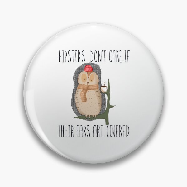 Item preview, Hipsters don't care if their ears are covered. designed and sold by ArndtDesign.