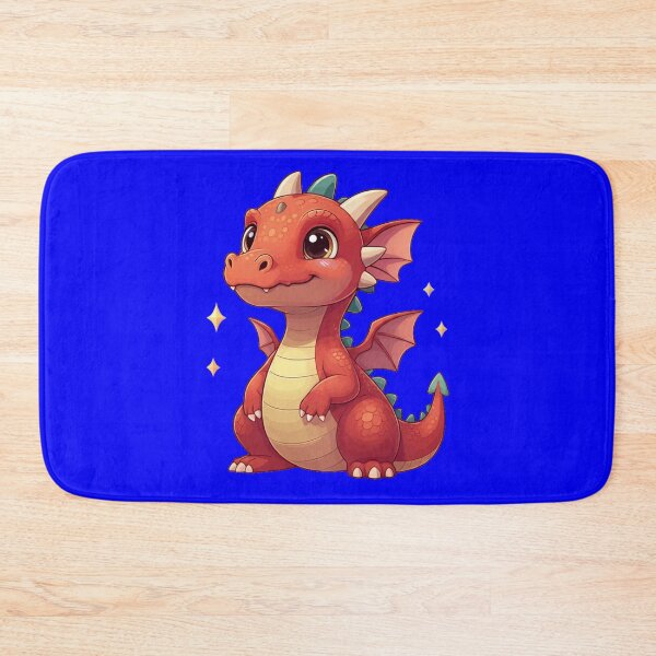 Item preview, Lucky Happy Red Baby Dragon | Electric Blue designed and sold by PinkGoddessLove.