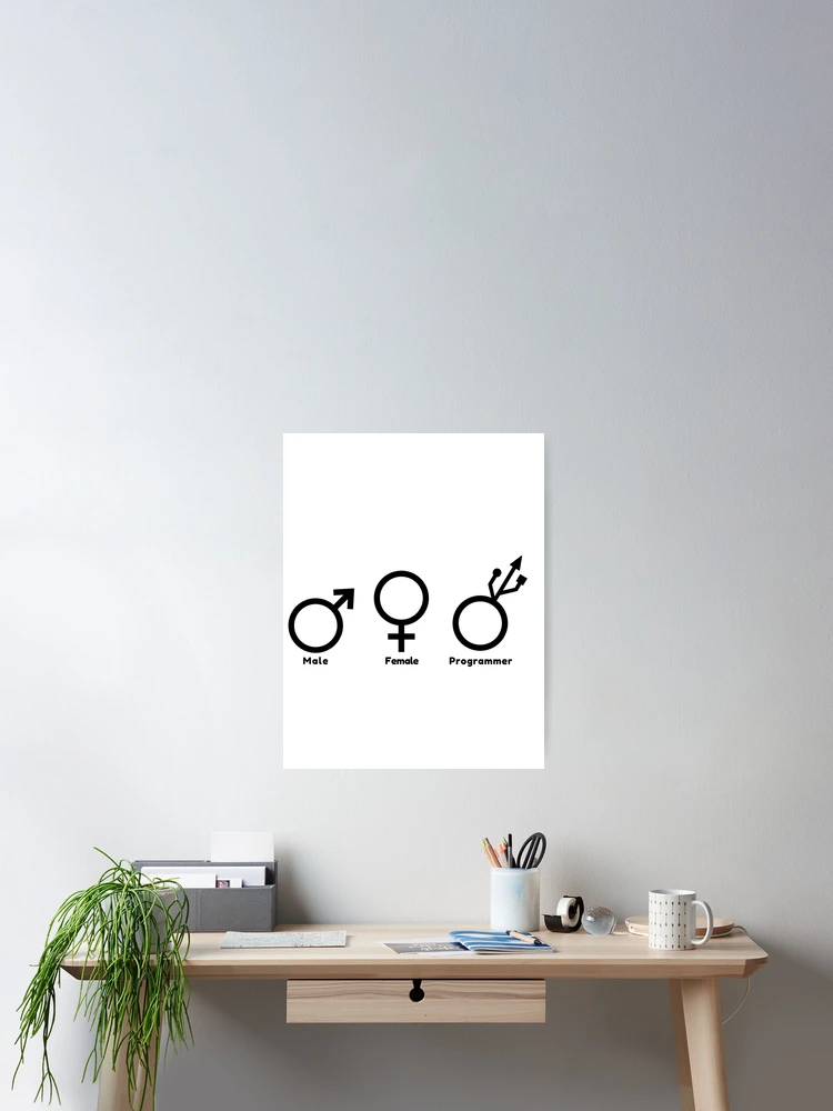 Thumbnail 2 of 3, Poster, Programmer Developer Gender designed and sold by Redstrawberry13.