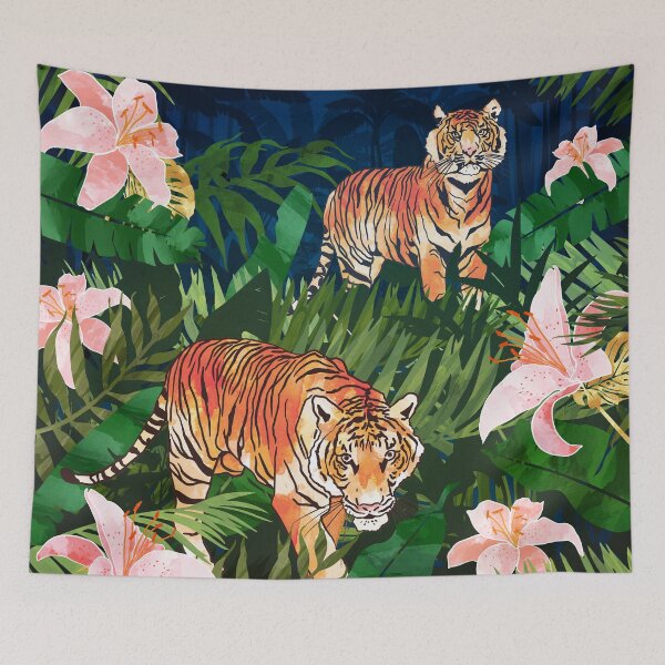 Aperçu de l'œuvre Rêve de tigre créée et vendue par spacefrogdesign.