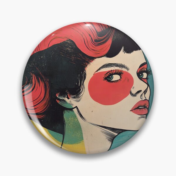 Item preview, Woman portrait graphically colorful - strong woman, feminism, female empowerment designed and sold by NordicArtPrint.