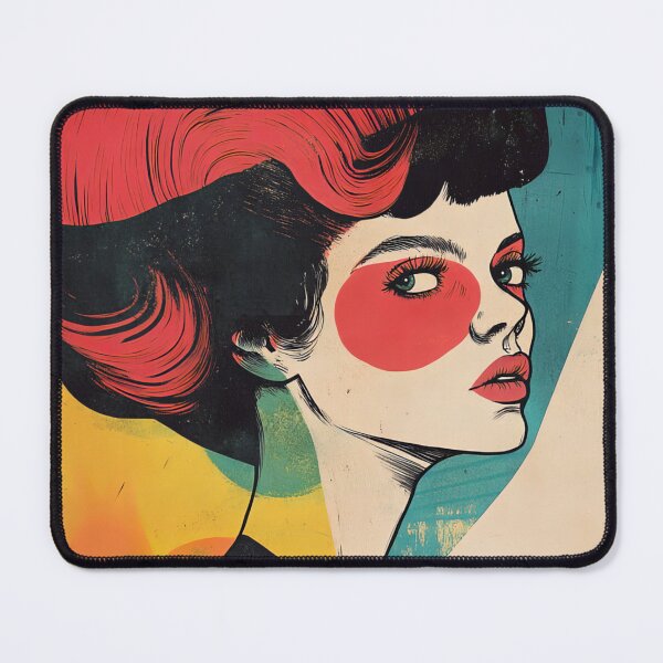 Item preview, Woman portrait graphically colorful - strong woman, feminism, female empowerment designed and sold by NordicArtPrint.