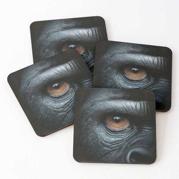 Item preview, The mysterious look of a gorilla. designed and sold by MyHappyArtShop.