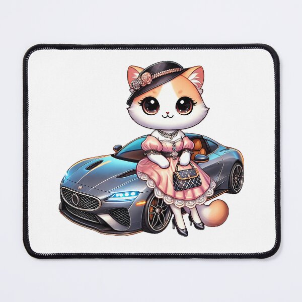 Item preview, Fashionable Cat with Luxury Car designed and sold by Chokhdi289shop.