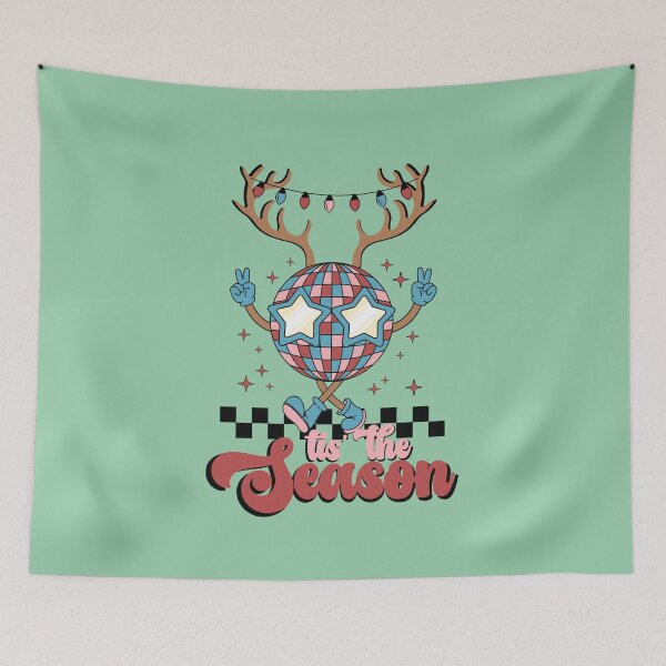 Item preview, Funny Christmas Reindeer Disco Ball Tis The Season designed and sold by RockBeeDesigns.
