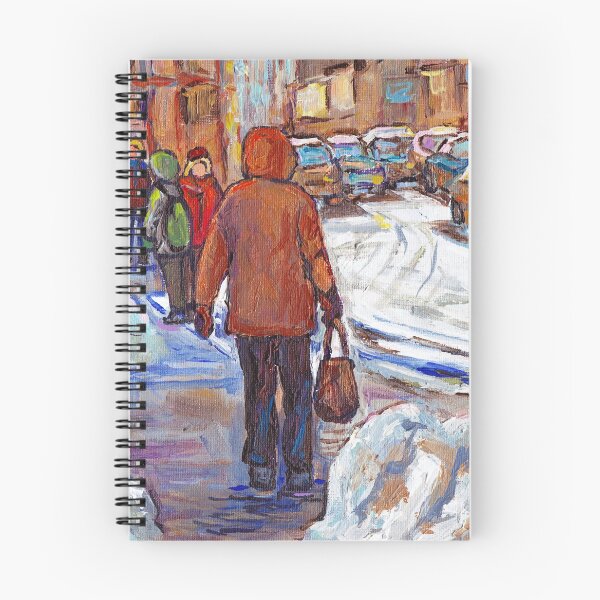 Item preview, PLATEAU MONT ROYAL ART RUE ST LAURENT WINTER STREET SCENE PAINTINGS FOR SALE C SPANDAU QUEBEC ART designed and sold by Carole  Spandau.